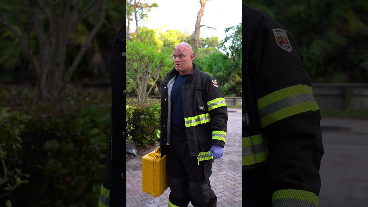 Real things I&rsquo;ve seen on calls. He went down hard and fast. #emt #firefighter #real