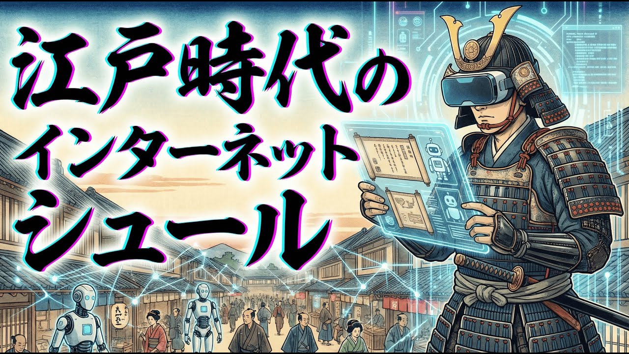 【衝撃】AIが描く「江戸時代のインターネット」が、シュールすぎて脳がバグる。