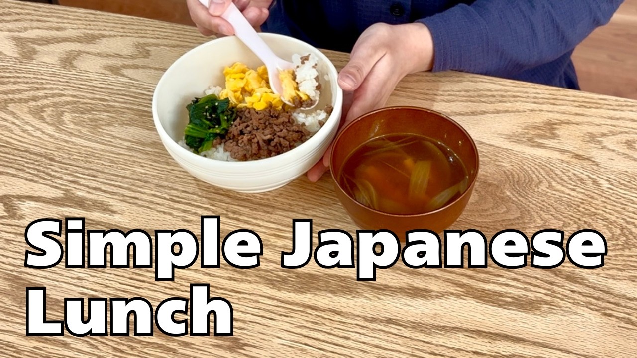 A Simple Japanese Lunch at Home 🇯🇵 | Soboro Rice Bowl