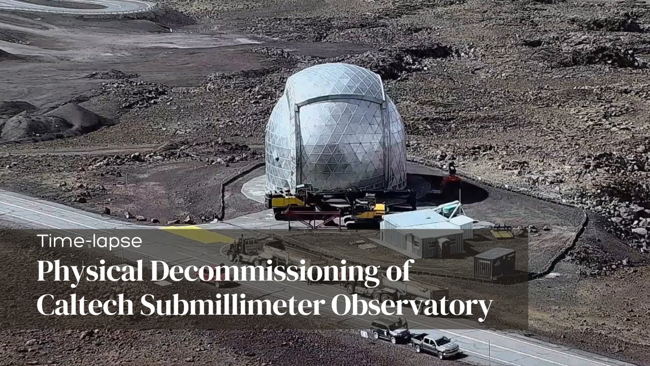 Physical Decommissioning of Caltech Submillimeter Observatory (Time-lapse)