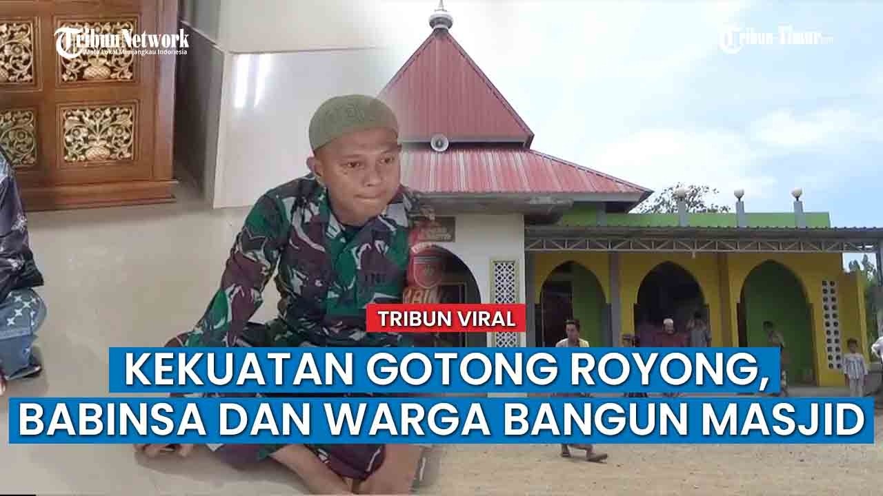 Berkat Tangan Dingin Babinsa dan Gotong Royong Warga, Masjid Ar-Rasyid Luwu Berdiri Cantik