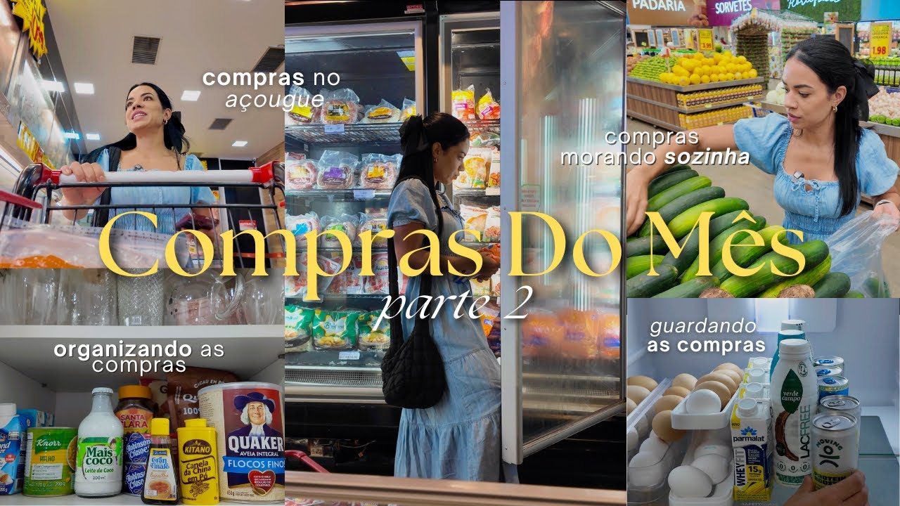 COMPRAS DO MÊS pt 2 | Compras no açougue + guardando as compras