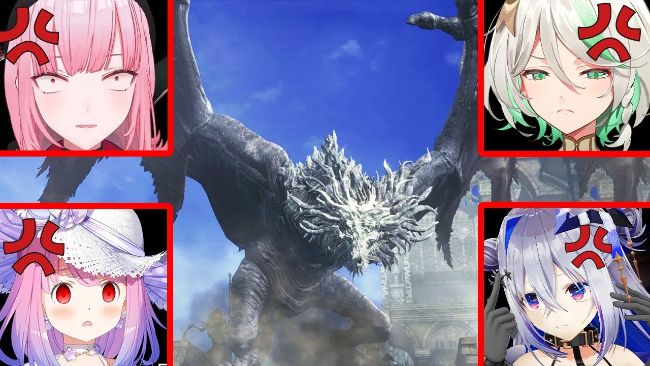 Hololive Girls Hilarious Fails Against The Worst Boss In Dark Souls 3 [ Hololive ]