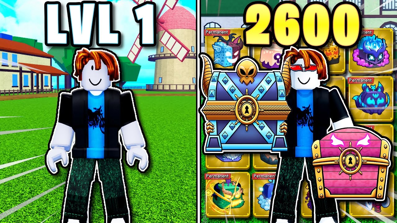Blox Fruits Noob to Max ТОЛЬКО ДЛЯ ТАИНСТВЕННЫХ КОРОБОК