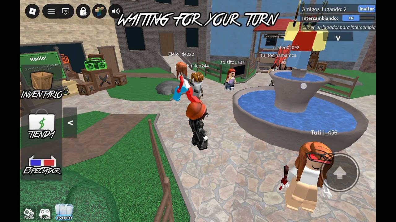 Jugando mm2 con mi voz y con amigas 