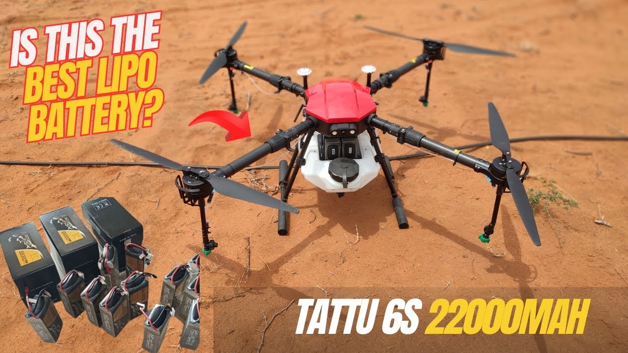Tattu 22000mAh 6S LiPo Battery for Agriculture Drones: Easily Spray 3-4 Tanks