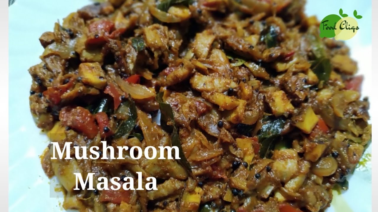 Mushroom Masala Roast Recipe