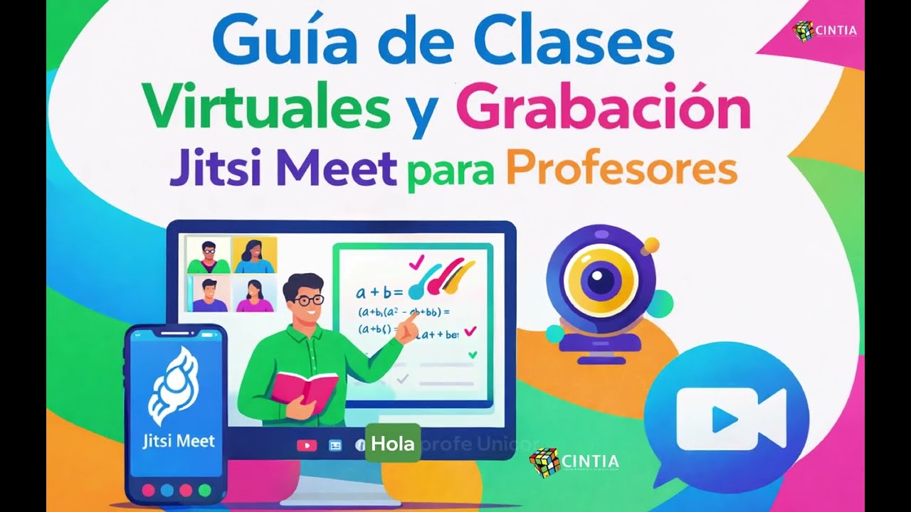 Cómo crear y grabar una clase virtual con Jitsi Meet | Universidad de Córdoba