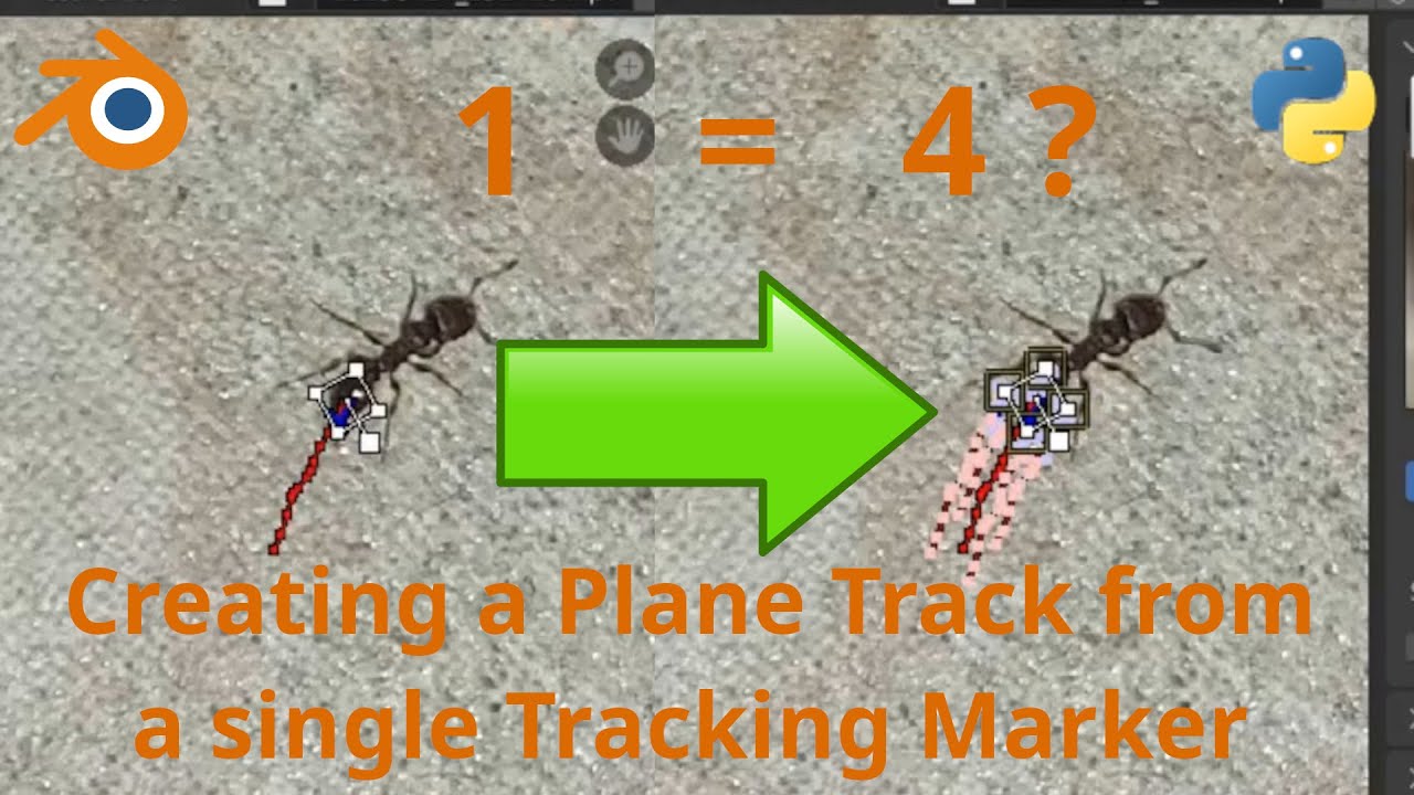 1 = 4? Creating a Plane Track using a single Tracking Marker in Blender (43)