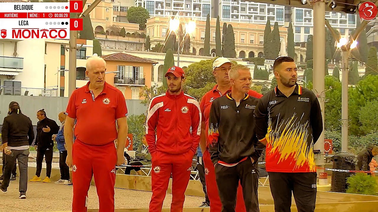 8e Belgique vs Leca : International à pétanque de Monaco 2022