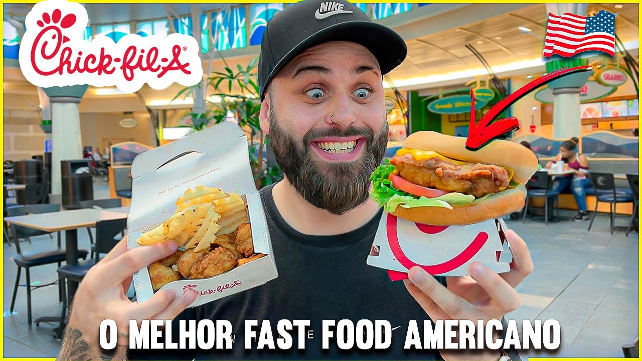 PROVANDO O CHICK-FIL-A DOS ESTADOS UNIDOS | O MELHOR FASTFOOD AMERICANO