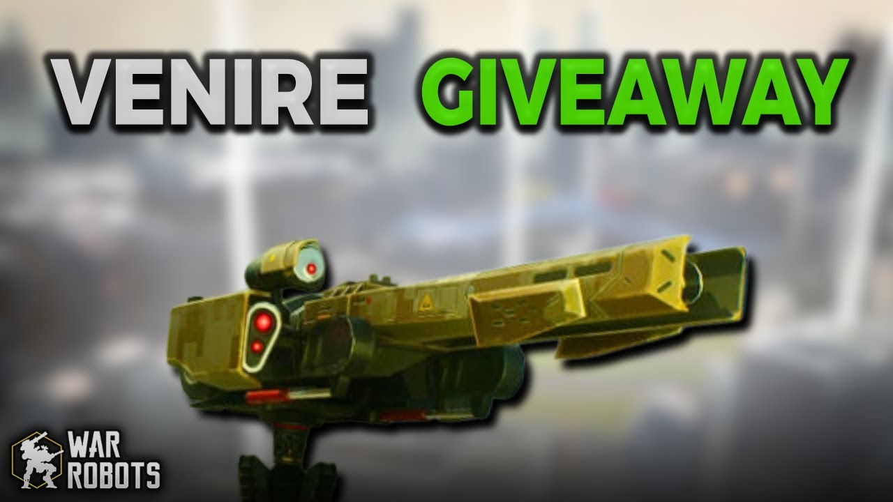 SUA CHANCE DE GANHAR A NOVA ARMA ALFA DE TITAN VENIRE no WAR ROBOTS! #WRWinVenire