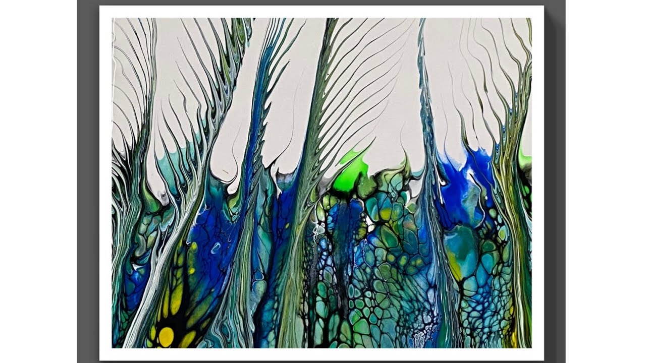 (1326) My First Catalyst Swipe Technique, Acrylic Paint Pouring