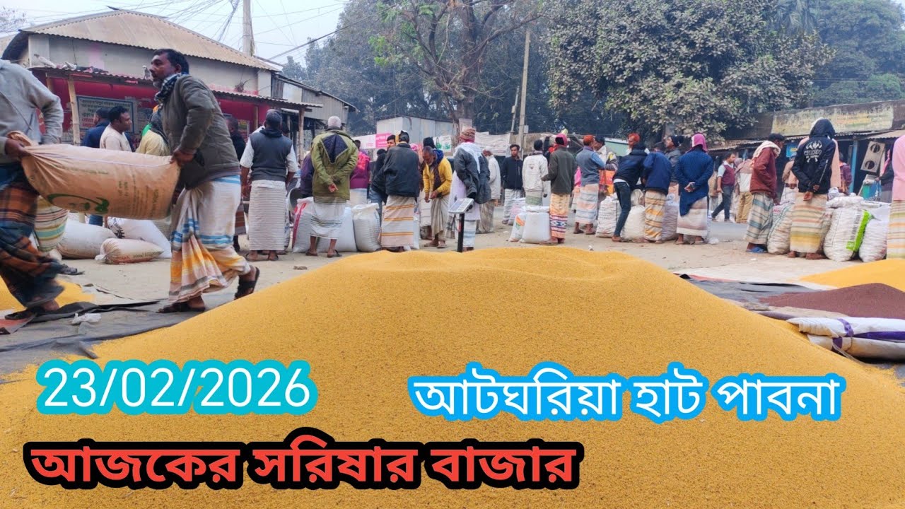 23 February 2026 আজকের সরিষার বাজার দর। আটঘরিয়া হাট পাবনা থেকে।