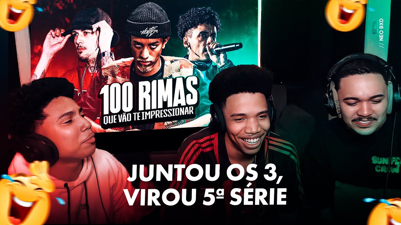 (MUITA RISADA 🤣 ) NEO, WL e MT REAGEM A 100 RIMAS QUE VÃO DE IMPRESSIONAR 🔥