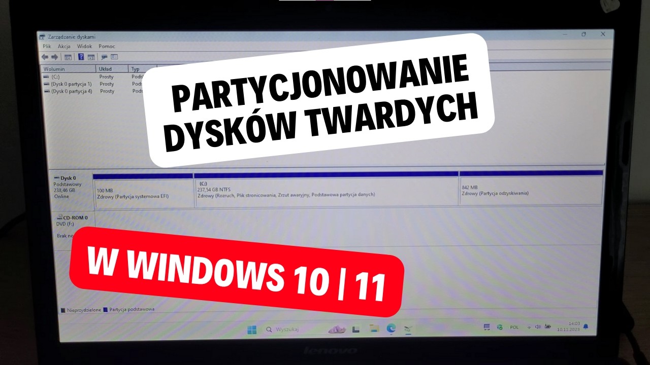 Jak utworzyć partycję w Windows 10 i Windows 11 | Partycjonowanie dysków twardych | Utwórz nowy dysk