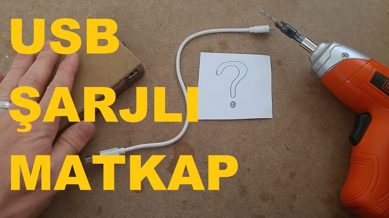 Şarjlı mini el matkabını USB şarjlı matkaba d&ouml;n&uuml;şt&uuml;relim