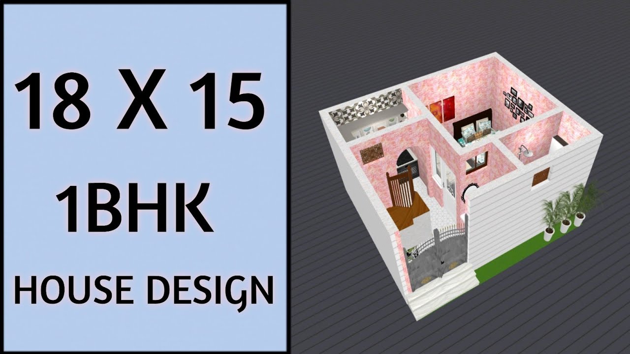 18x15 मात्र 3 लाख में घर का नक्शा ll 18x15 House Plan ll 270 Sqft Ghar Ka Naksha ll 18x15 House