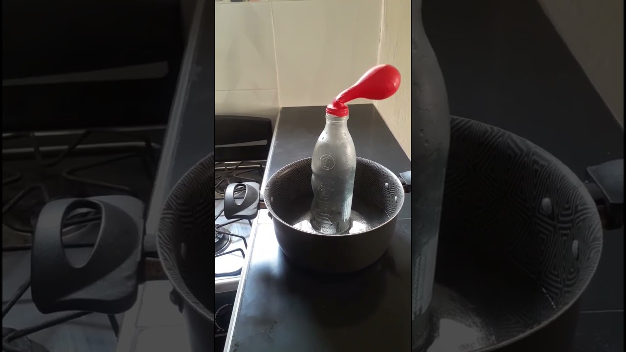 Ley de Charles - Ley de los gases Experimento #f&iacute;sica #ciencia #experimentoscientificos