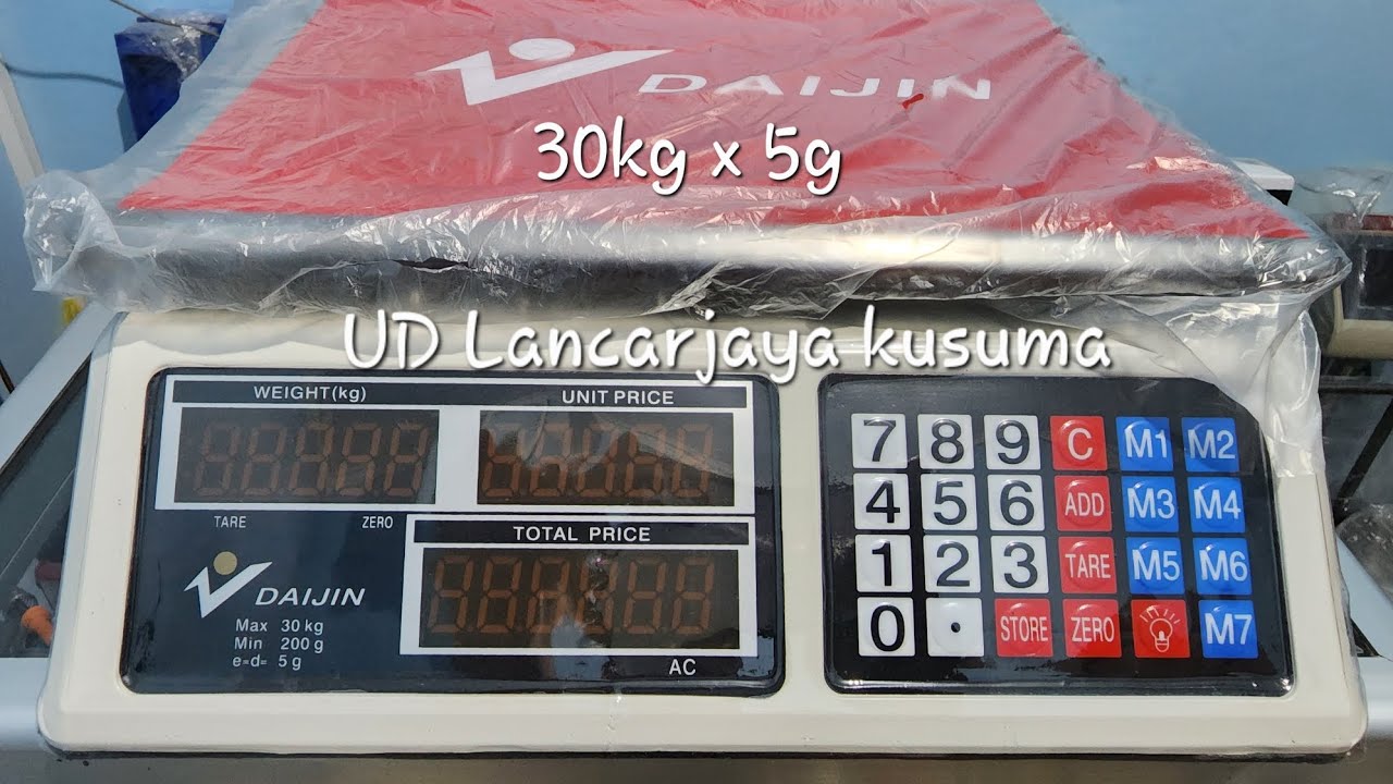 Tutorial Cara Seting ulang Kalibrasi Timbangan Meja DAIJIN ACS 30kg #timbangandigital