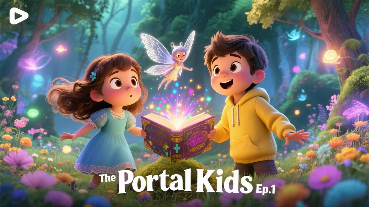 The Portal Book – Where Magic Begins | The Portal Kids Ep.1 | English Story for Kids