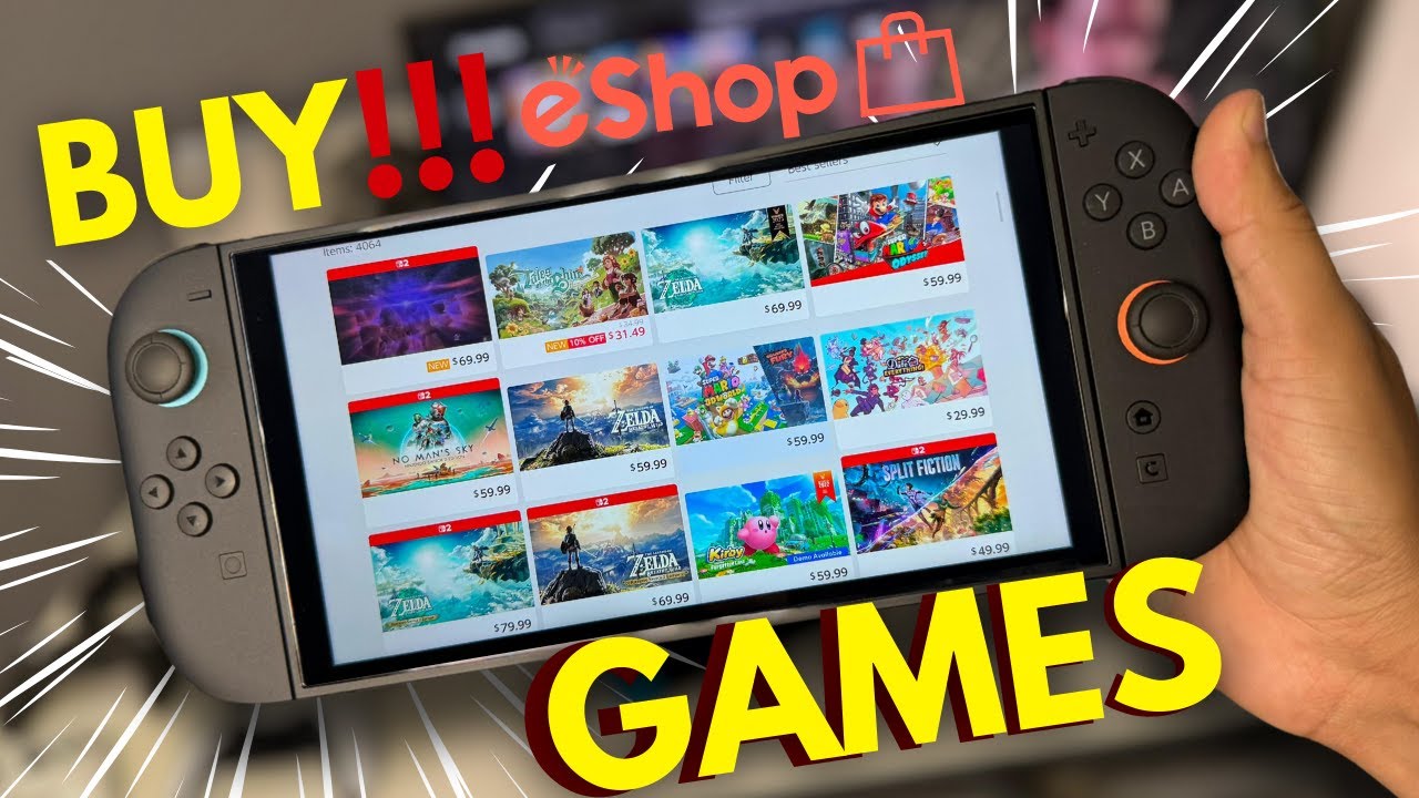 How To Buy Games from eShop in switch 2