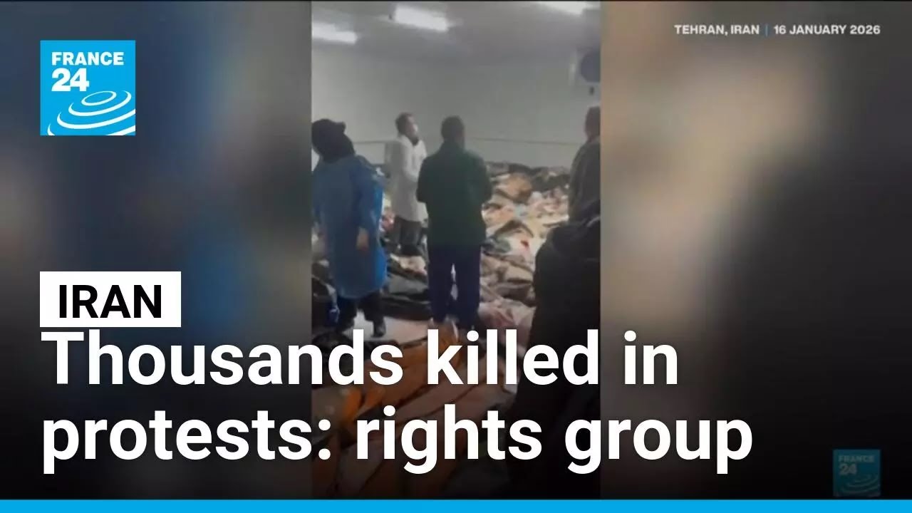 Rights group says thousands of protesters killed in Iran &bull; FRANCE 24 English