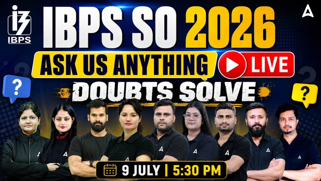 IBPS SO Notification 2026 | IBPS SO Ask Us Anything Session | Live Doubts Solve!