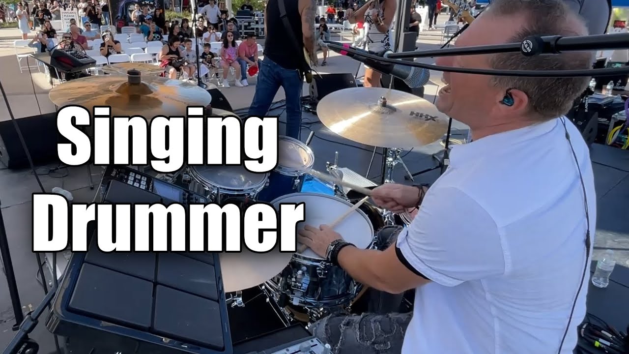Singing Lead While Playing Drums -  Corazón Espinado Live Performance (Maná Santana) #rockenespañol