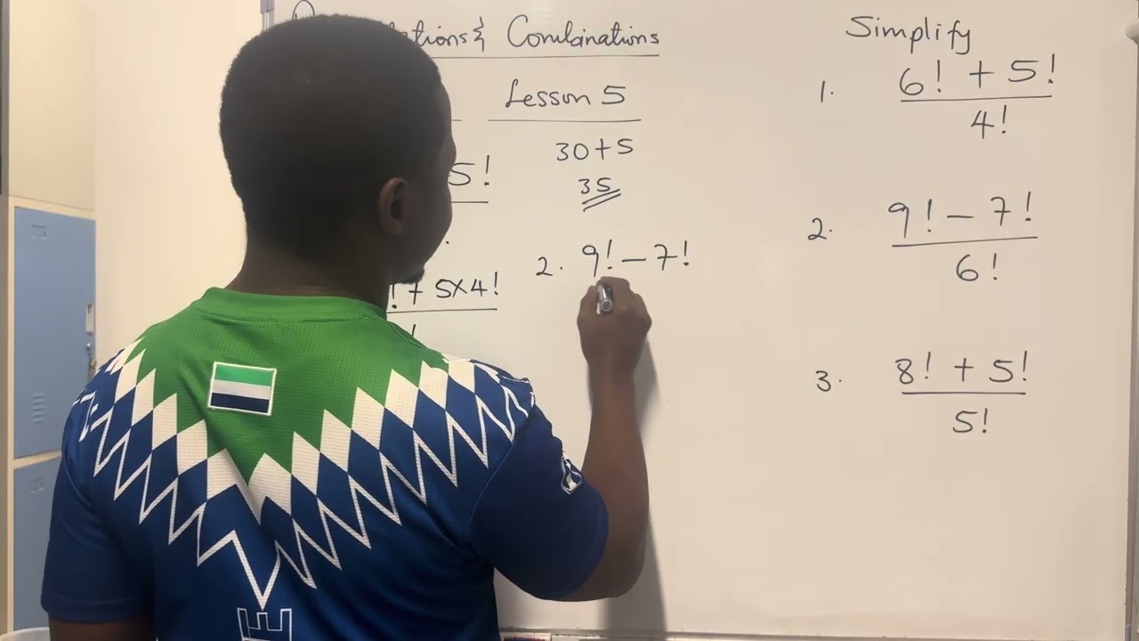 Permutations and Combinations : Lesson 5