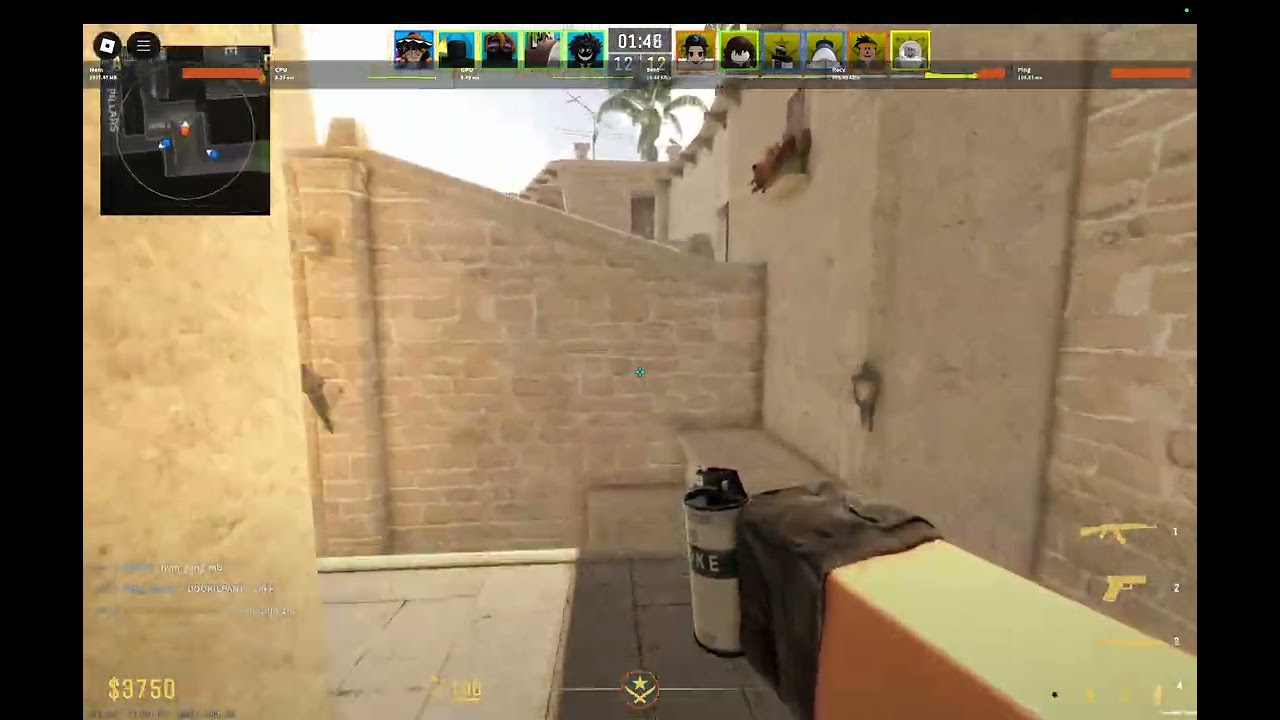 defuse division A-site CT smoke Lineup