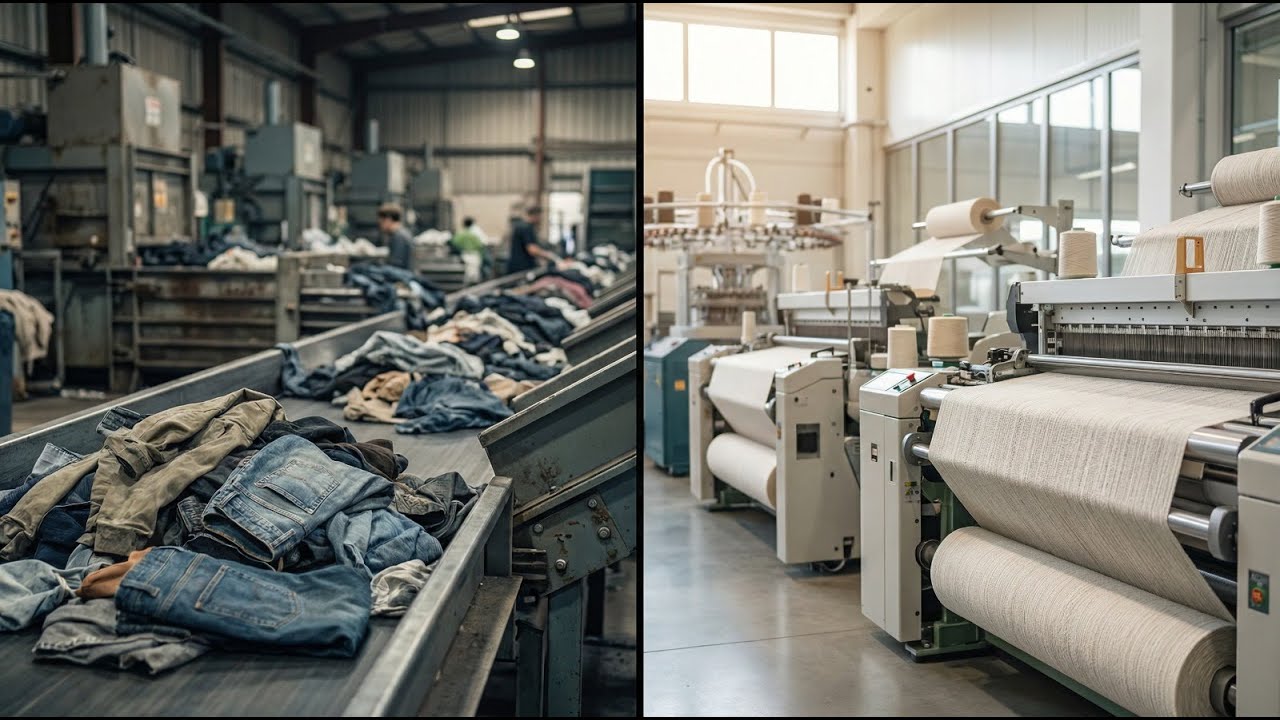 Inside the Recycling Machines Transforming Fashion Waste Into Wearable Clothing