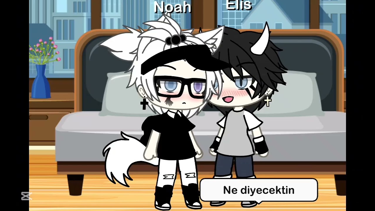 24 Saat Noah & Elis Aynı Odada Kilitli Kalırsa 😏 |Gacha Ekip| cr: @KirmiziDino Karlaa