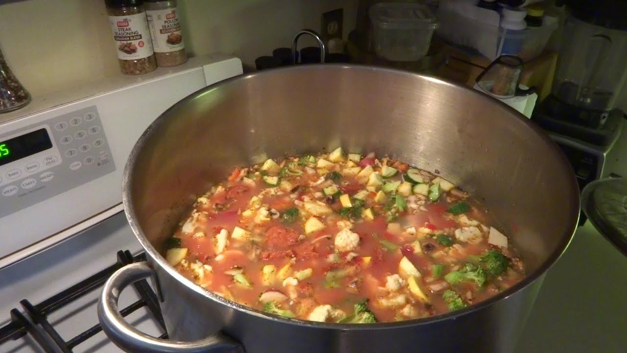 CHICKEN VEGETABLE SOUP WORKING MANS STYLE