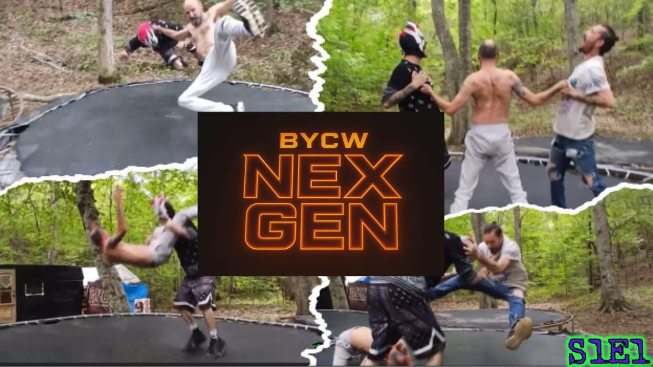 BYCW NEX - GEN S1E1 TRIPLE TREAT MATCH!!! ( Backyard Wrestling )
