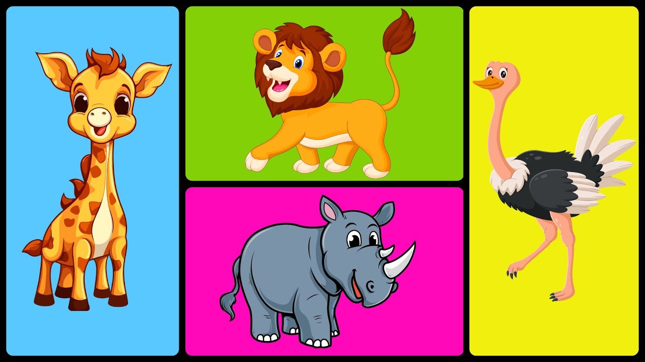 🦁🐘🦒 Animales de África para Niños y Niñas 🐆🐒🌍 | ¡Conoce a los más salvajes y asombrosos!