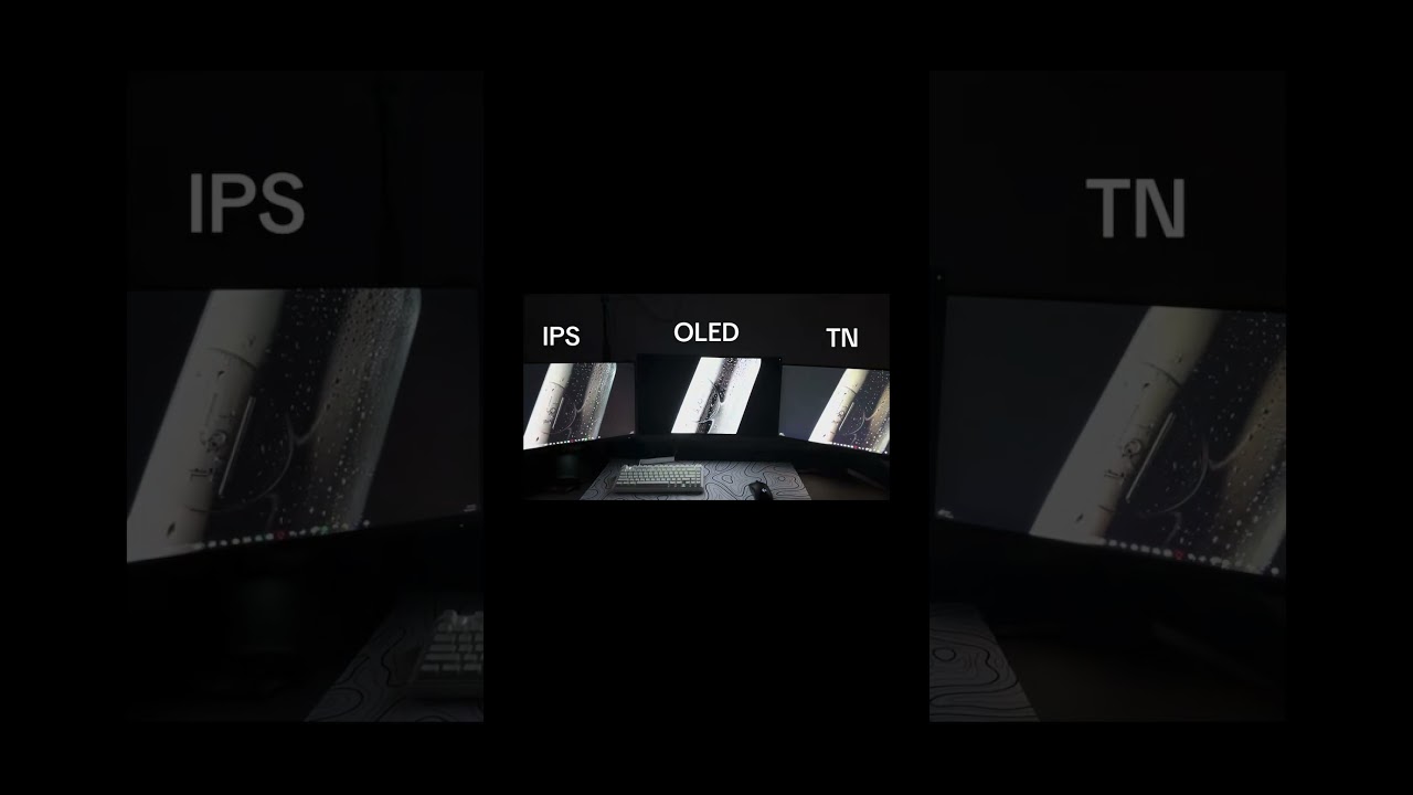 OLED v IPS V TN #pcgaming #gamingsetup #oled #pcsetup #techtok #viral