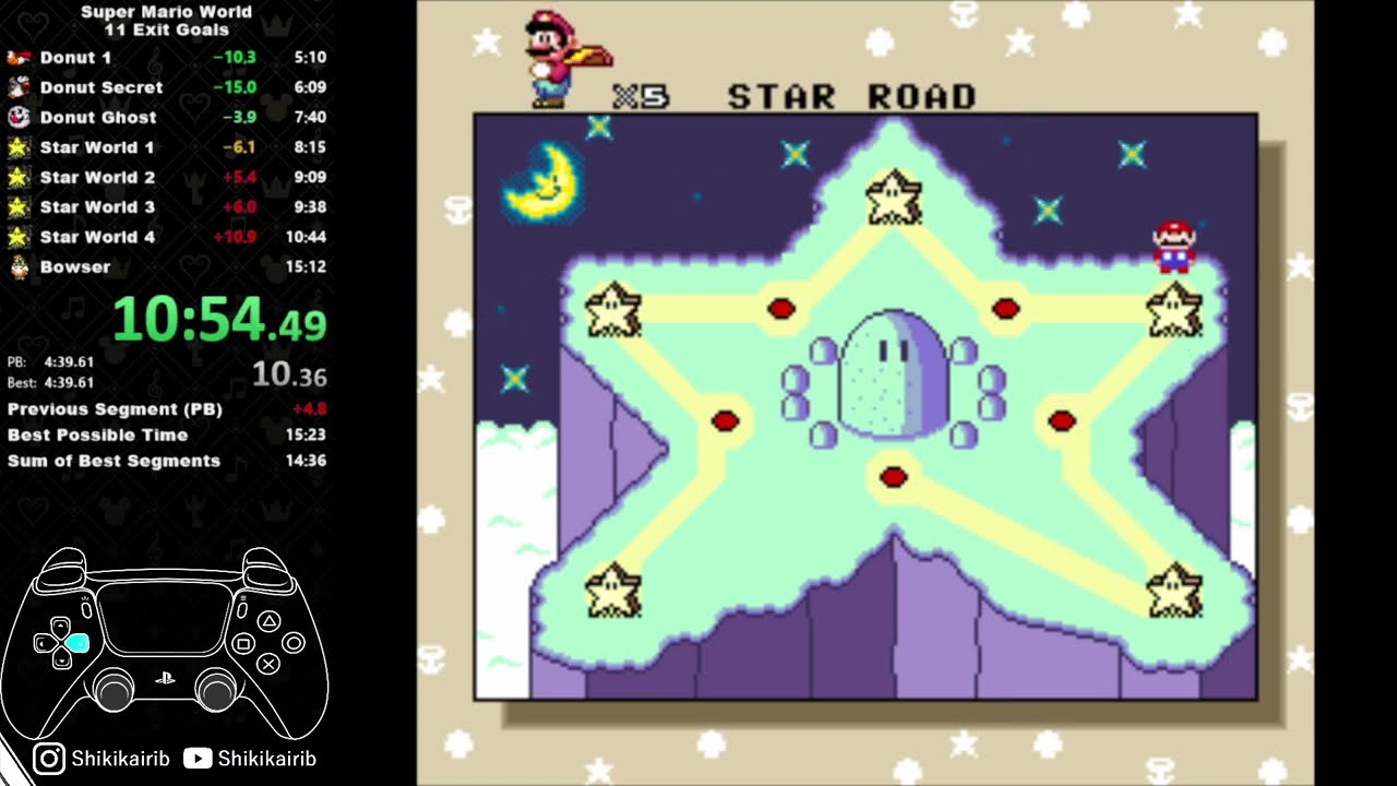 Super Mario World Speedrun : 11 Exit glitchless en 14:44