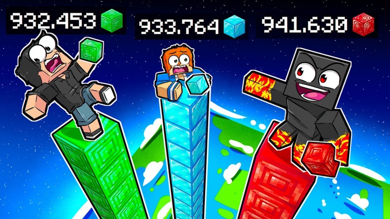 Quem faz a torre mais alta no Minecraft!