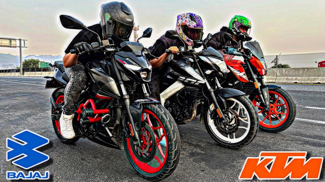 Pulsar N250 vs Pulsar NS 200 FI vs Duke 200|Carrera|¡Nos Humilló!😩🤯💔