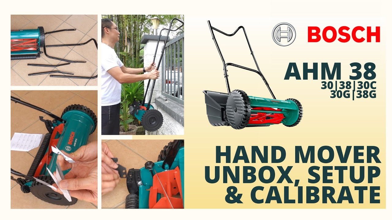 BOSCH AHM38 Hand Mover Unbox, Setup, Tune, Calibrate with Tips and Tricks