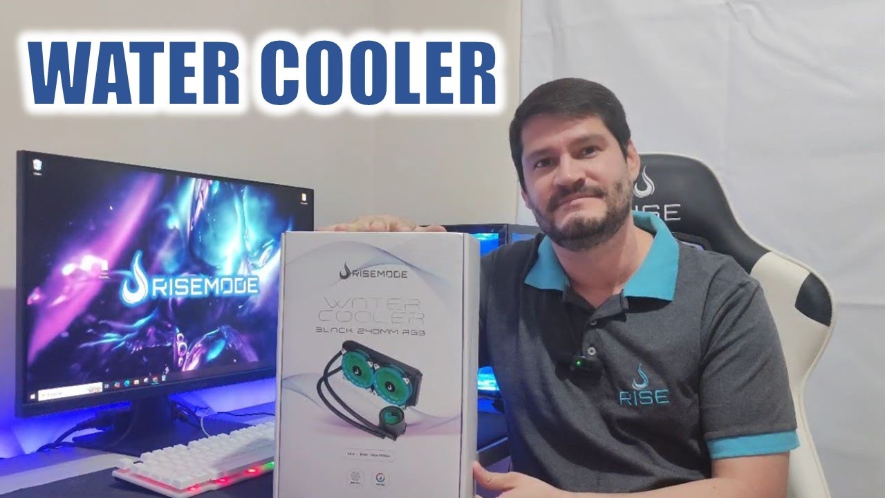 Water Cooler Rise Mode Gamer Black, RGB, 240mm, AMD/Intel, Preto MELHOR E O MAIS BARATO DO BRASIL