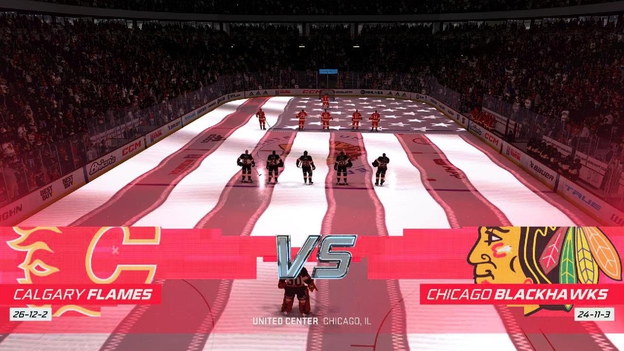 NHL85 January Calgary Flames at Chicago Blackhawks