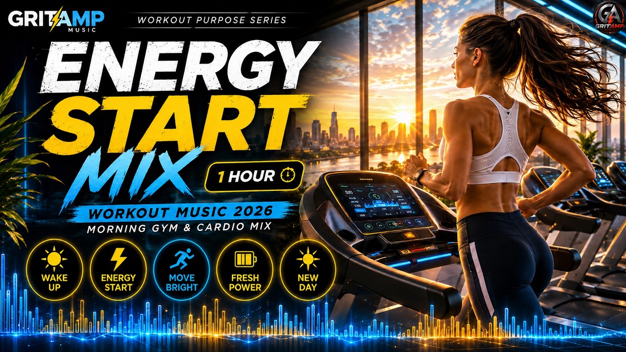 Energy Start Workout Music 2026 | 1 Hour Morning Gym & Cardio Mix | Gym Music| Best Workout Music