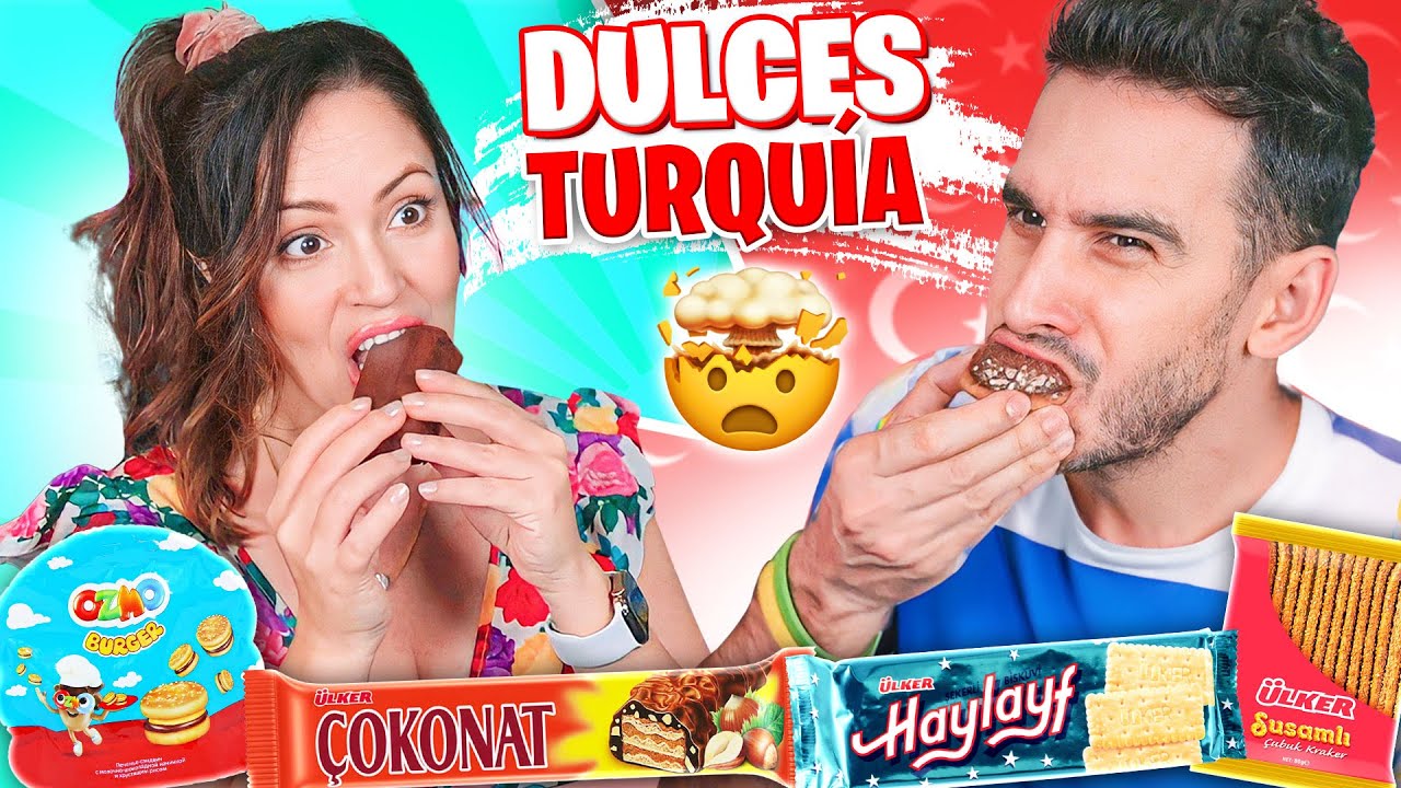 COMO SON LOS DULCES DE TURQUÍA ?! 😱 PROBANDO DULCES TURCOS 🔥 Sandra Cires Play ft Harold Artist Play