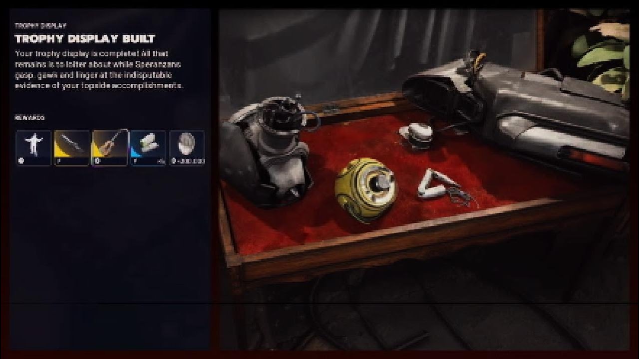Trophy Display project in Arc Raiders - All Materials required and Rewards unlocked