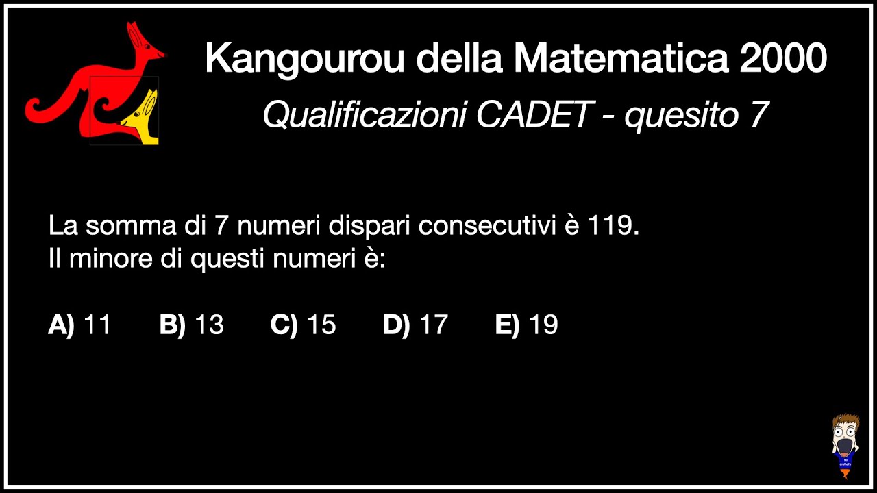Giochi matematici Kangourou | 2000 Cadet #7