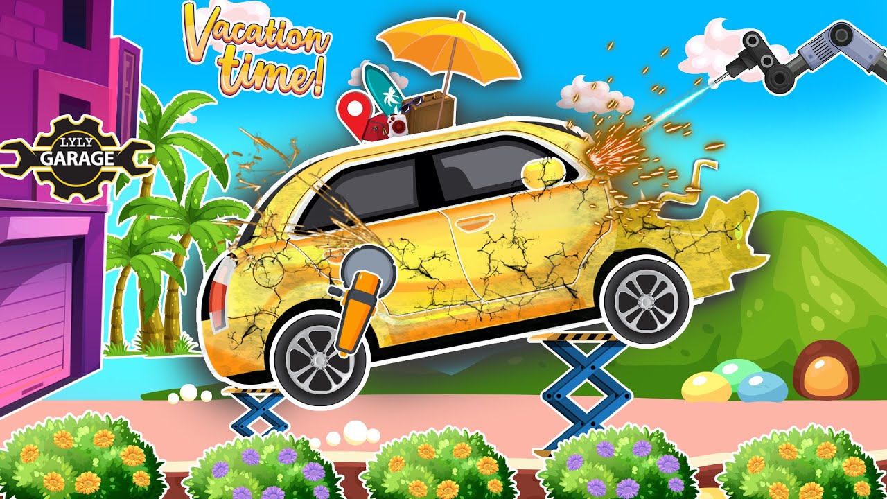 From Rust to Shine! | LYLY Garage Fixes the Holiday Car for Vacation Time 🏖️☀️ | Vehicles Animation