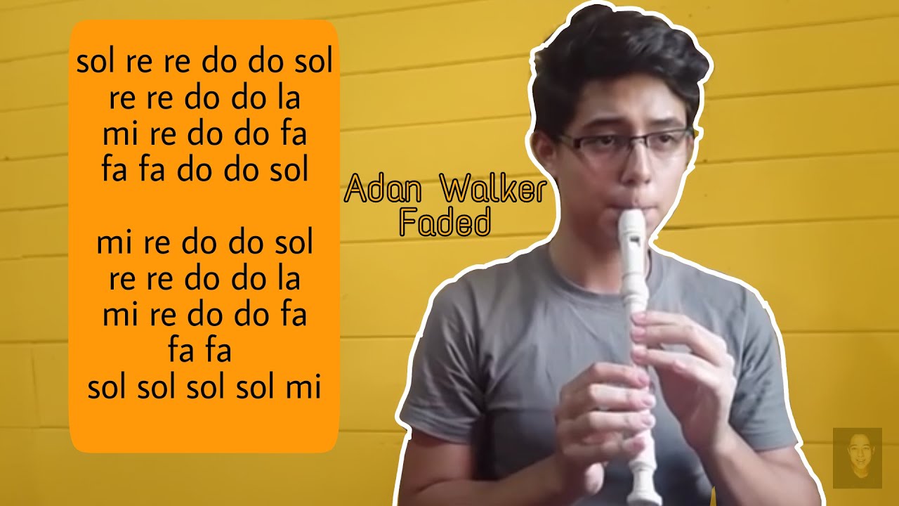 Faded notas de flauta | Alan Walker