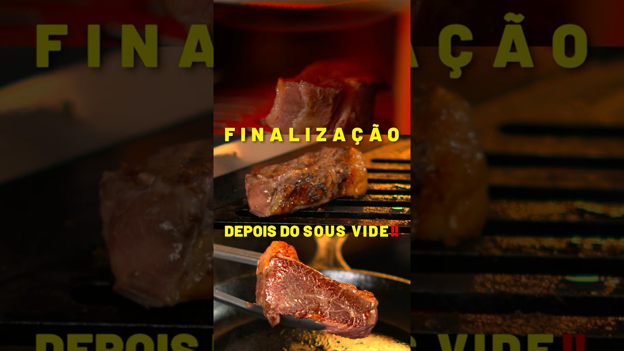 Qual &eacute; a melhor forma de finalizar o seu Steak depois do Sous vide⁉️ #sousvide #churrasco #carne